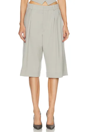 WARDROBE.NYC Low Rise Short in - Light Grey. Size M (also in S, XS).