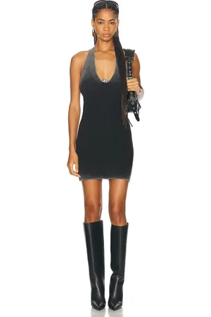 Diesel Halter Mini Dress in - Black. Size M (also in S).