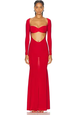 Ilkyaz Ozel Lilaea Dress in - Red. Size 36 (also in 34, 38, 40).