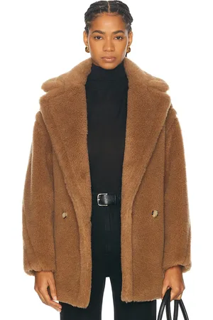 Max Mara Dramma Short Coat in - Tan. Size M (also in ).