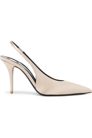 Saint Laurent Newton Slingback Pump in - Beige. Size 36.5 (also in ).