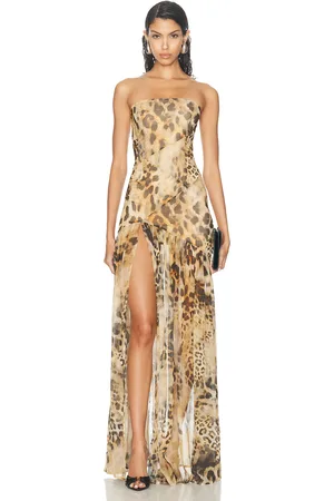 Retrofete Nicole Dress in - Brown. Size L (also in S, XL, XS).