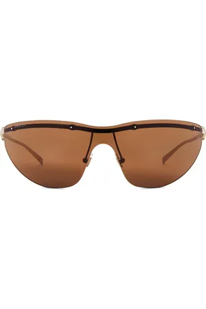 Gucci Horsebit Top Bar Sunglasses in - Metallic Gold. Size all.