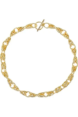 Saint Laurent Collier Necklace in - Metallic Gold. Size M (also in ).