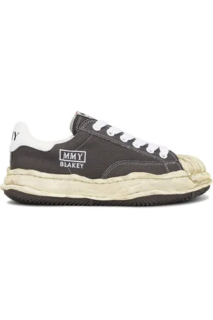 Maison Mihara Yasuhiro Blakey Vintage Color Dyed Original Sole Canvas Low Top Sneaker in - Grey. Size 41 (also in 43).