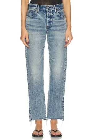 Moussy Nokomis Straight in - Denim-Light. Size 29 (also in 31, 32).