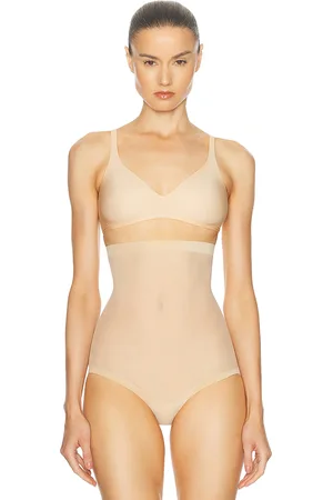 Wolford Tulle Control High Waisted Panty in - Nude. Size 34 (also in 36).