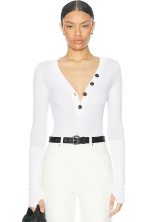ENZA COSTA Cashmere Longsleeve Cuffed Henley Top in - . Size XL (also in ).