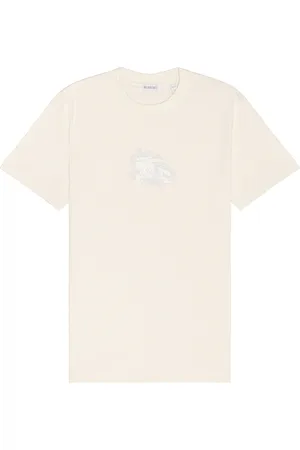 Burberry Pailsey Short Sleeve T-Shirt in - Cream. Size L (also in M, S, XL/1X).