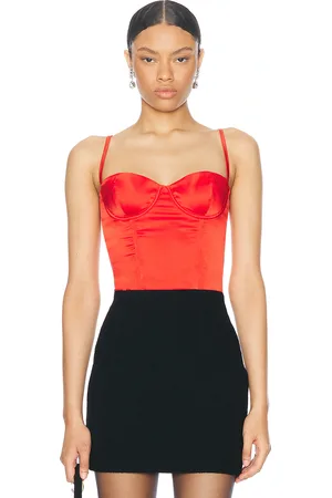 Kiki de Montparnasse Tous Les Jours Bustier in - Red. Size S (also in XS).