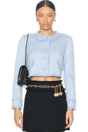 Dolce & Gabbana Cropped Jacket in - Baby Blue. Size 42 (also in ).