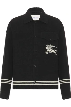Burberry Striped Pocket Jacket in - Grey. Size L (also in M, XL/1X).