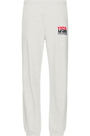 Sporty & Rich Team USA Sweatpant in - Light Grey. Size L (also in M, S, XL/1X).