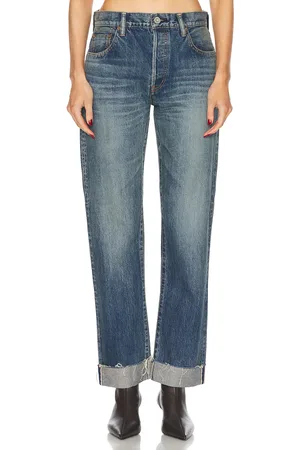Moussy Hopewell Straight in - Denim-Dark. Size 24 (also in 25, 26, 27, 28, 30, 31).