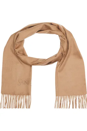 Saint Laurent Cashmere Scarf in - Tan. Size all.