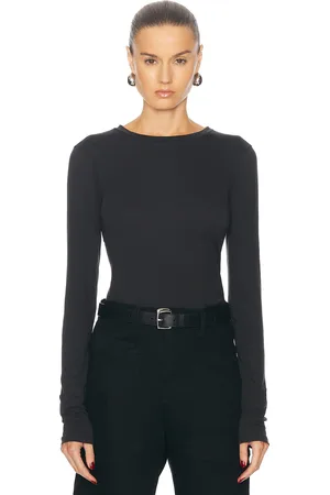 NILI LOTAN Long Sleeve Shirt in - Black. Size M (also in S, XS).