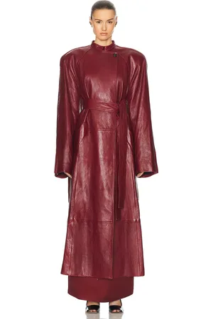 Khaite Rothen Coat in - Red. Size M (also in S).