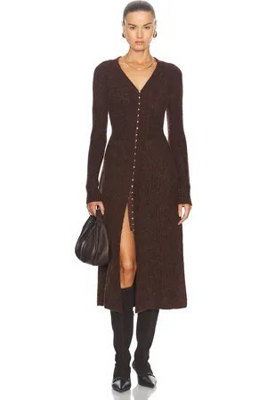 Cult Gaia Bessania Knit Dress in - Brown. Size M (also in S, XS).