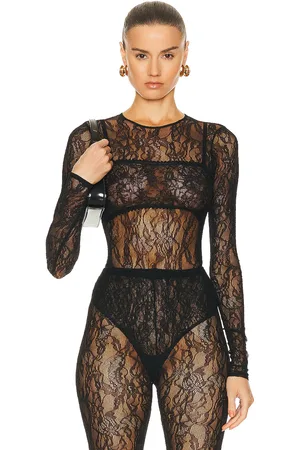 WARDROBE.NYC Lace Bodysuit in - . Size XS (also in ).