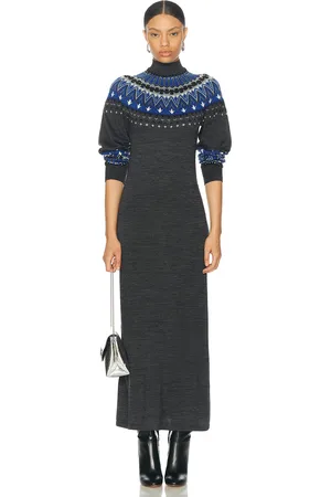 Paco rabanne Robe Long Sweater Dress in - Grey. Size L (also in M).