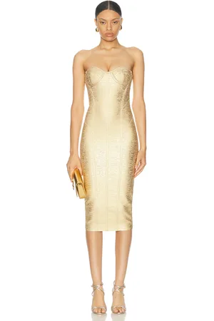 Retrofete Charlize Dress in - Metallic . Size L (also in M, XL, XS).