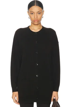 Leset Zoe Crew Cardigan in - Brown. Size L (also in S, XL, XS).