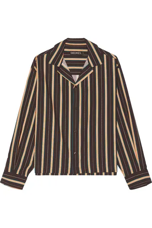 SIEDRES Bright Shirt in - Brown. Size L (also in M, XL/1X).