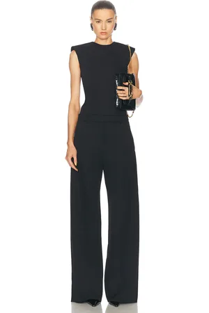 VALENTINO Solid Jumpsuit in - Black. Size 36 (also in 38).