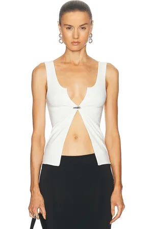 Grace Shark Teeth Tank Top in - . Size L-XL (also in M-L, S-M).
