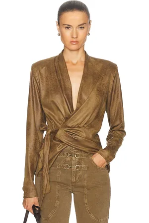 Isabel Marant Cinaye Top in - Brown. Size 34 (also in ).