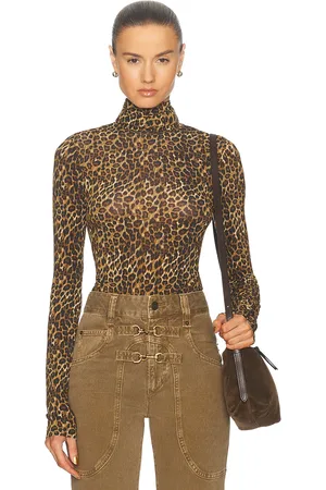 Isabel Marant Joyela Top in - Brown. Size 34 (also in 38).