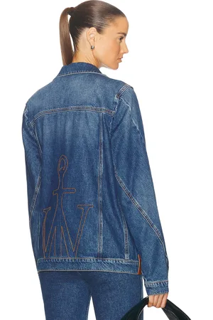 J.W.Anderson Twisted Denim Jacket in - Denim-Dark. Size M (also in S, XS).