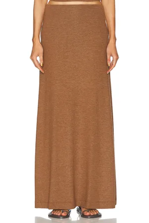 Leset Lauren High Waist Maxi Skirt in - Brown. Size XL (also in ).