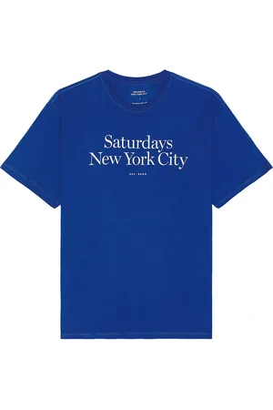 Saturdays NYC Miller Standard Short Sleeve Tee in - Blue. Size L (also in ).