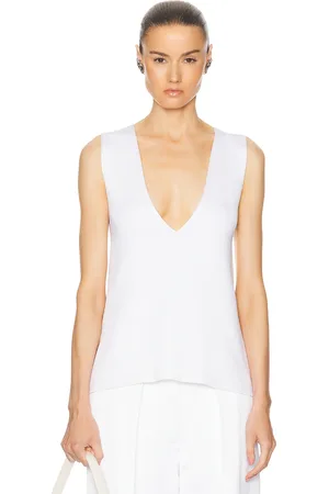 Khaite Heidi Top in - Cream. Size M (also in S, XS).