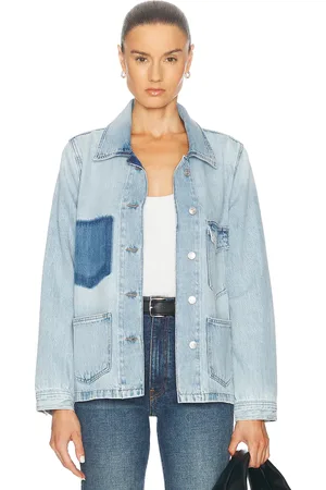 Frame Chore Jacket in - Denim-Light. Size S (also in ).