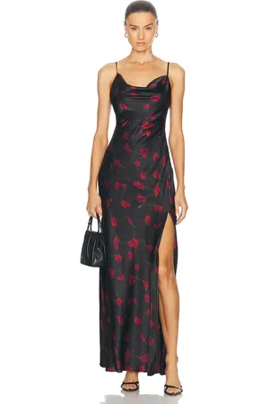 Nicholas Ariel Cowl Neck Long Dress in - Black. Size 0 (also in 2, 4, 6, 8).