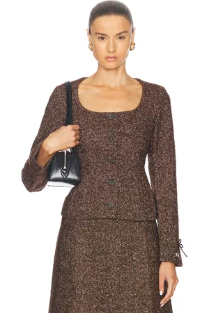 SANDY LIANG Grappa Jacket in - Brown. Size 0 (also in 4).