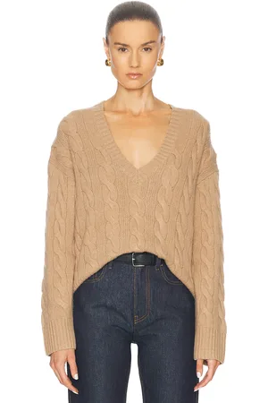 Ralph Lauren V-Neck Long Sleeve Sweater in - Brown. Size XL (also in ).
