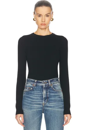 Saint Laurent Crewneck Sweater in - Black. Size L (also in M, S, XS).