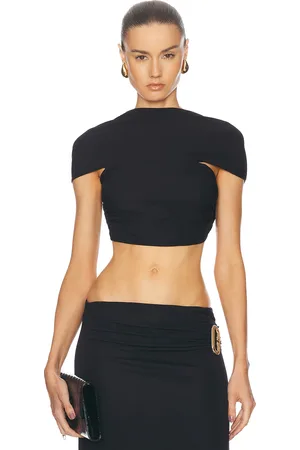 Casablanca Draped Crop Top in - . Size S (also in ).