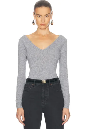 Saint Laurent V-neck Sweater in - Grey. Size M (also in S).