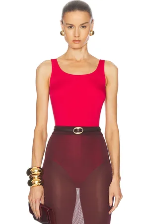 Wolford Jamaika String Bodysuit in - Red. Size L (also in M, S, XS).