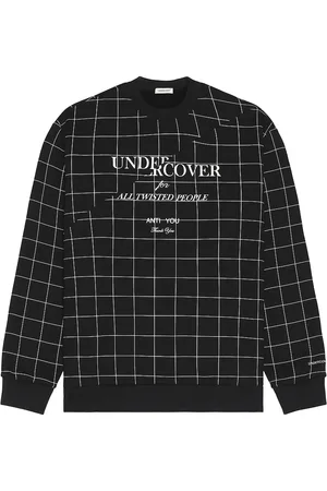UNDERCOVER Grid Print Sweater in - Black. Size 2 (also in 3).
