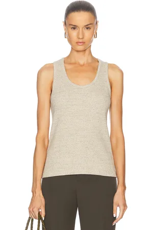 Bottega Veneta Ribbed Tank Top in - Beige. Size M (also in S).