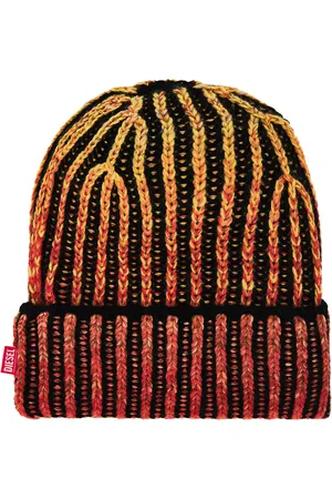 Diesel Birby Beanie in - Orange. Size all.
