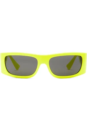 VERSACE Rectangular Sunglasses in - Yellow. Size all.