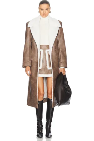 AKNVAS For FWRD Greenwich Coat in - Brown. Size L (also in M, S, XS).