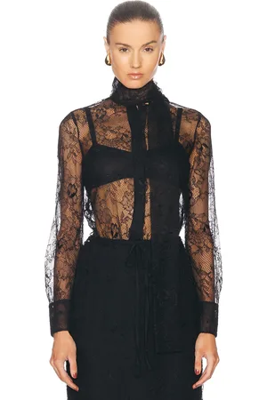 VALENTINO Lace Shirt in - Black. Size 38 (also in 36).