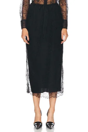VALENTINO Lace Skirt in - Black. Size 36 (also in 38).